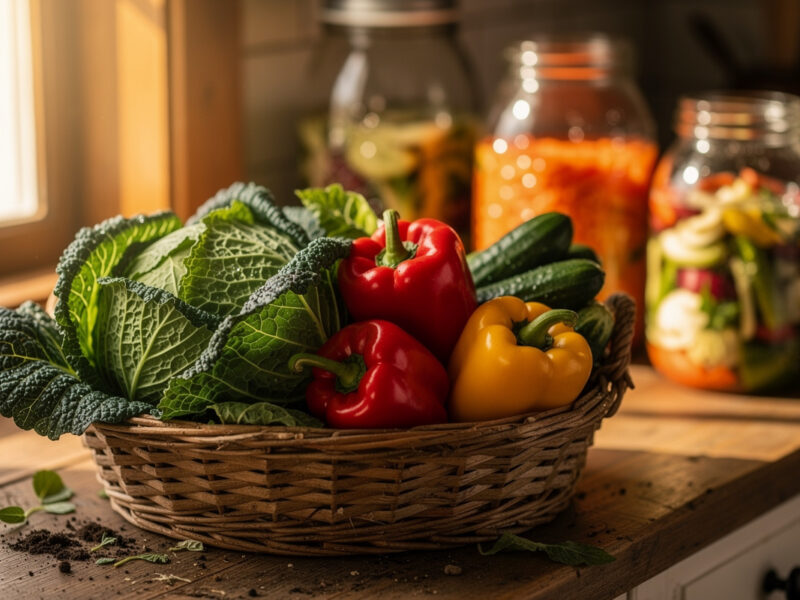 Garden to Jar: Fermenting What You Grow (Cabbage, Peppers, Cucumbers)