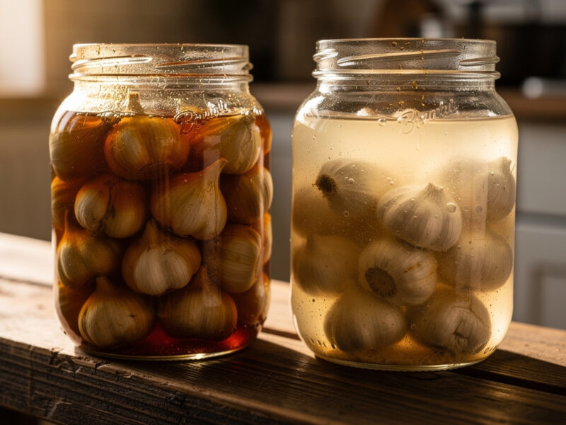 How to Lacto-Ferment Garlic: Honey vs Brine Methods