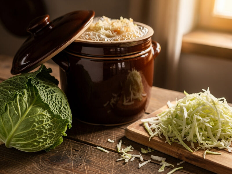 Homemade Sauerkraut: The Complete Guide from Cabbage to Crock