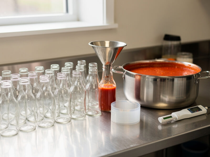 Bottling Hot Sauce for Sale: Laws, pH, and Process