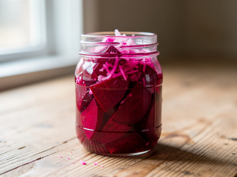 Fermented Beets Recipe with Horseradish (Earthy + Sharp)