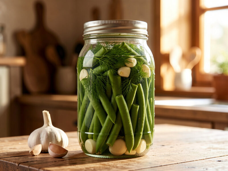 Fermented Green Beans Recipe: Crunchy Dilly Beans