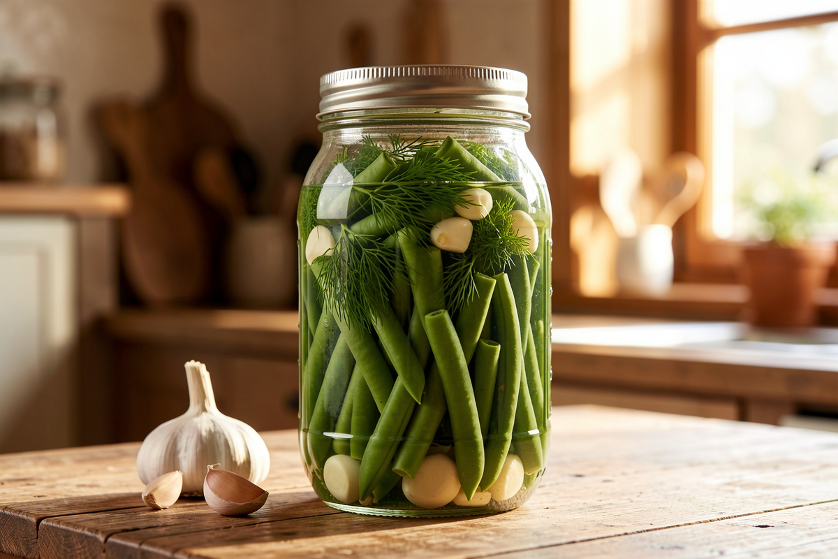 Fermented Green Beans Recipe: Crunchy Dilly Beans