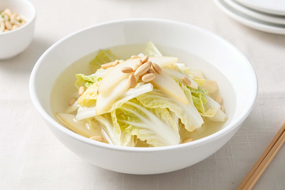 Baek Kimchi: White Kimchi Recipe with No Chili Heat