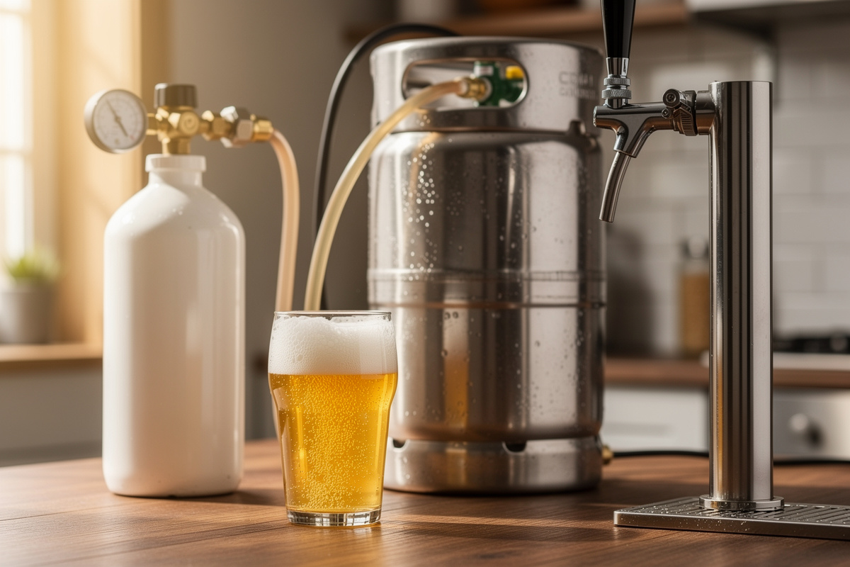 How to Keg Kombucha and Force-Carbonate with CO2