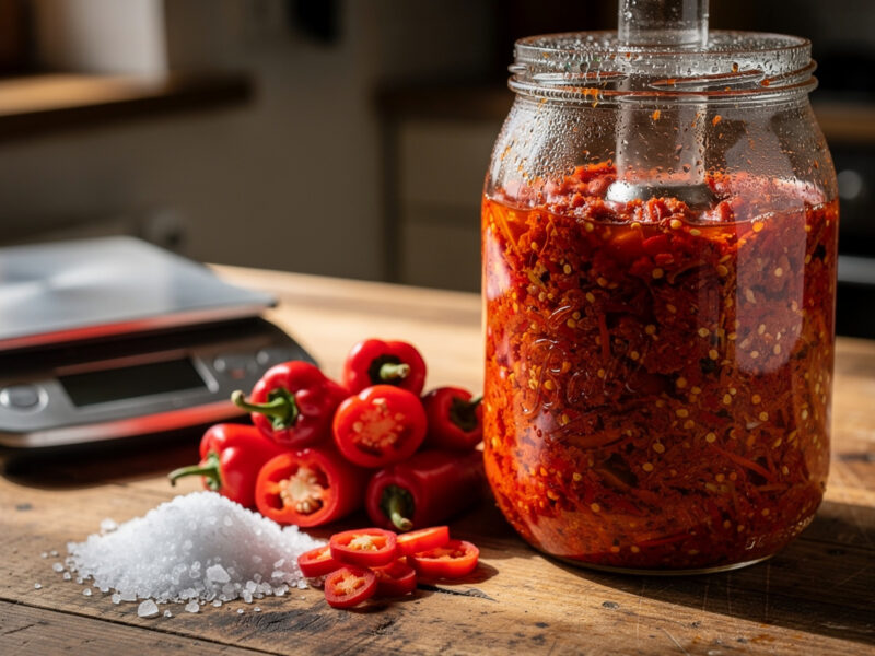 Pepper Mash Fermentation Method: The No-Brine Way