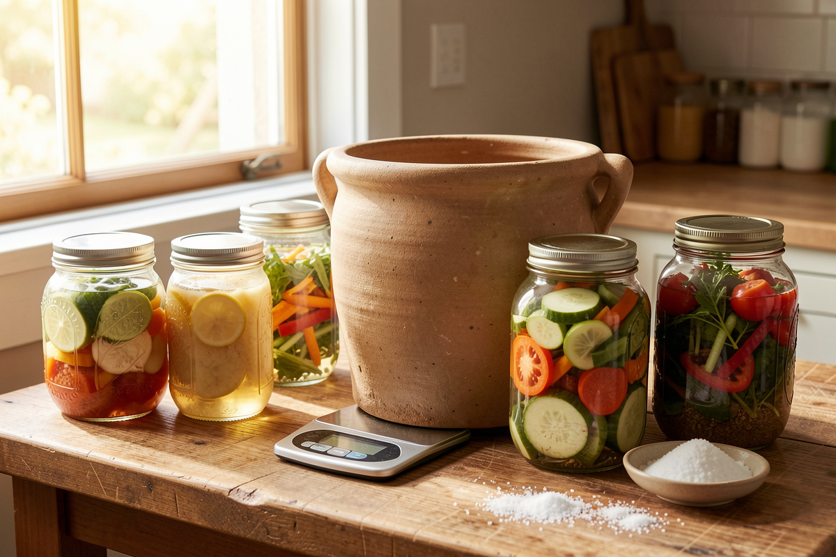 Salt and Brine Math: The Complete Fermentation Salinity Guide