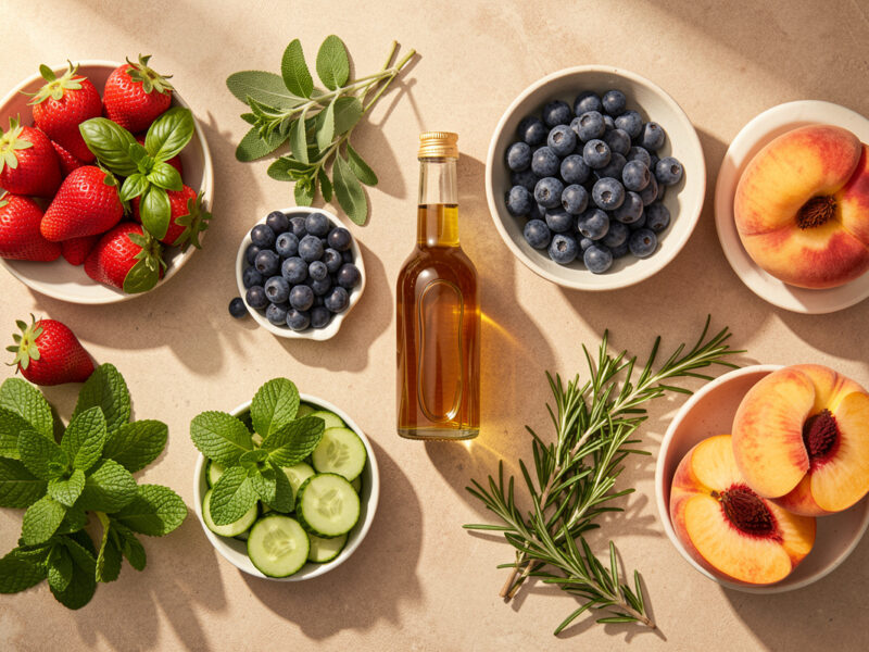 Best Fruit and Herb Pairings for Vinegar-Based Drinks