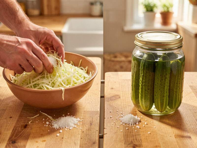 Dry Salting vs Brining Vegetables: When to Use Each Method
