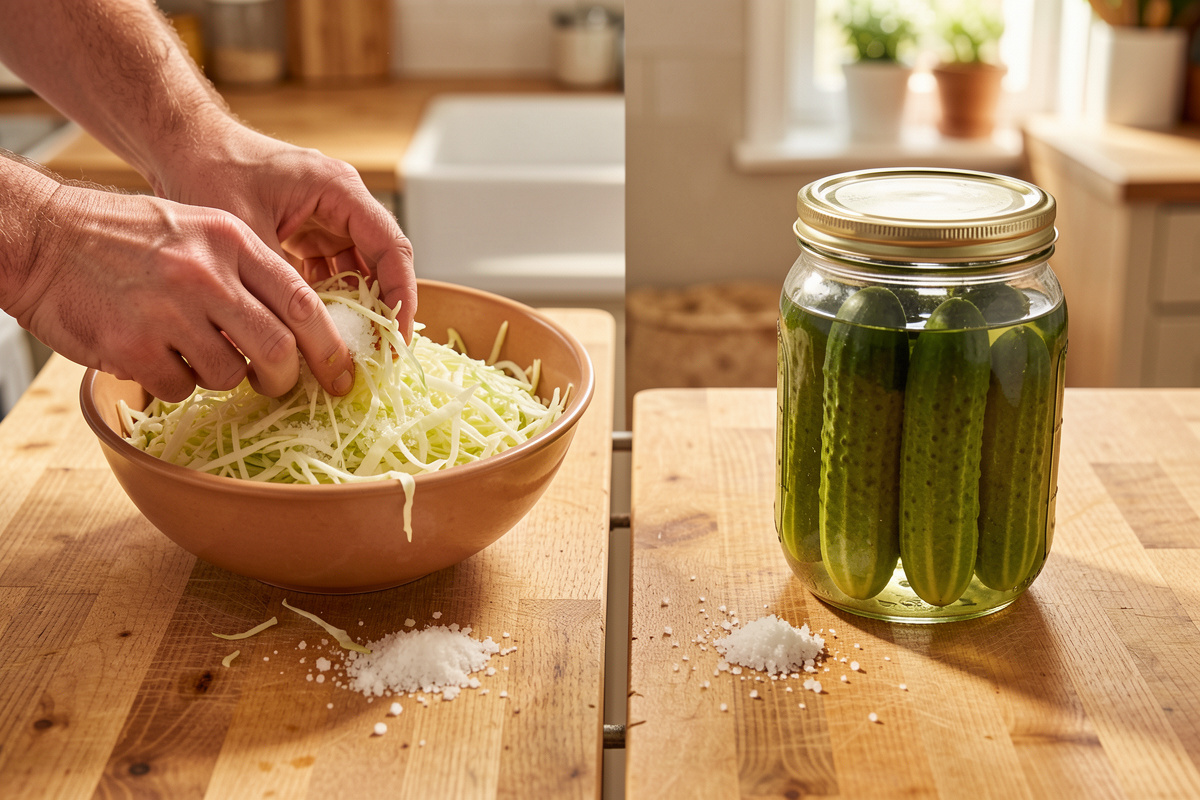 Dry Salting vs Brining Vegetables: When to Use Each Method