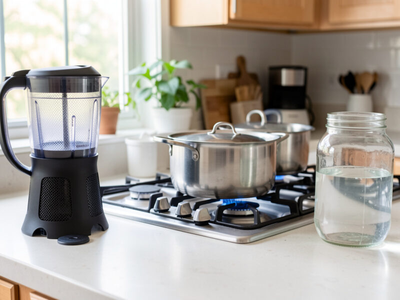 Dechlorinating tap water with a carbon filter