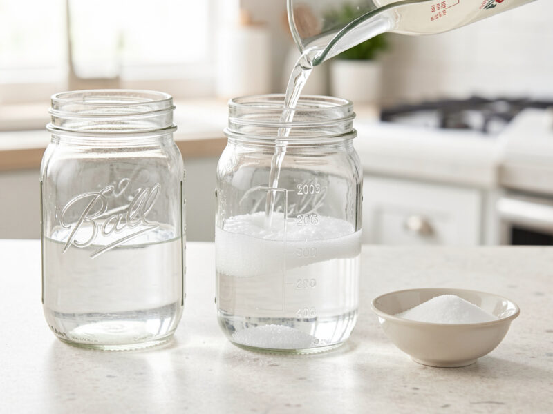 How Much Water and Salt for a Quart Jar: A Brine Cheat Sheet